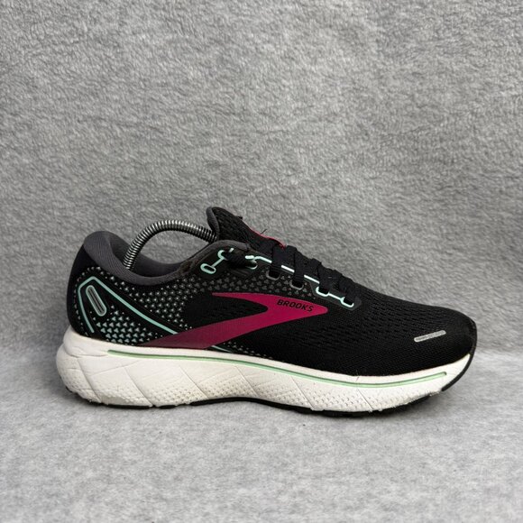 Brooks Shoes Womens Size 8.5 Ghost 14 Black Athletic Running Sneaker 1203561B013 - Picture 6 of 10